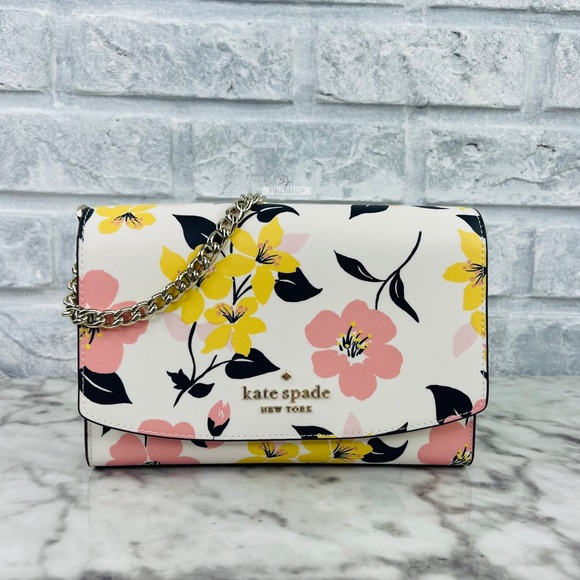 Kate Spade Carson Lily Blooms Convertible Crossbody & Shoulder Bag - Picture 2 of 11